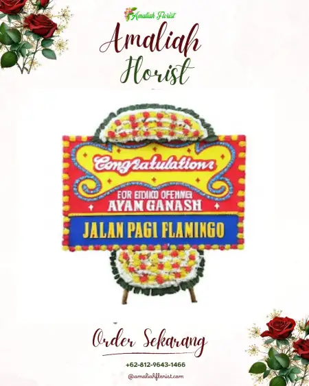 Sewa Papan Bunga Glonggong